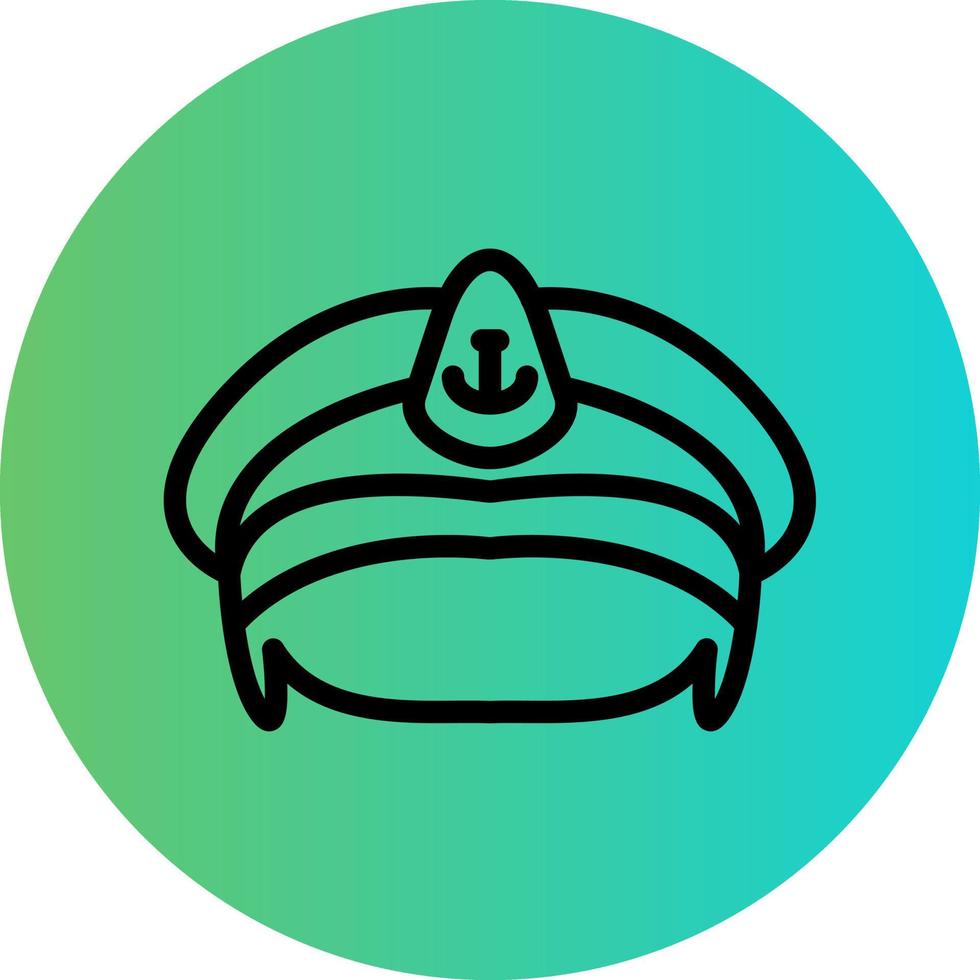 Sailor Hat Vector Icon Design