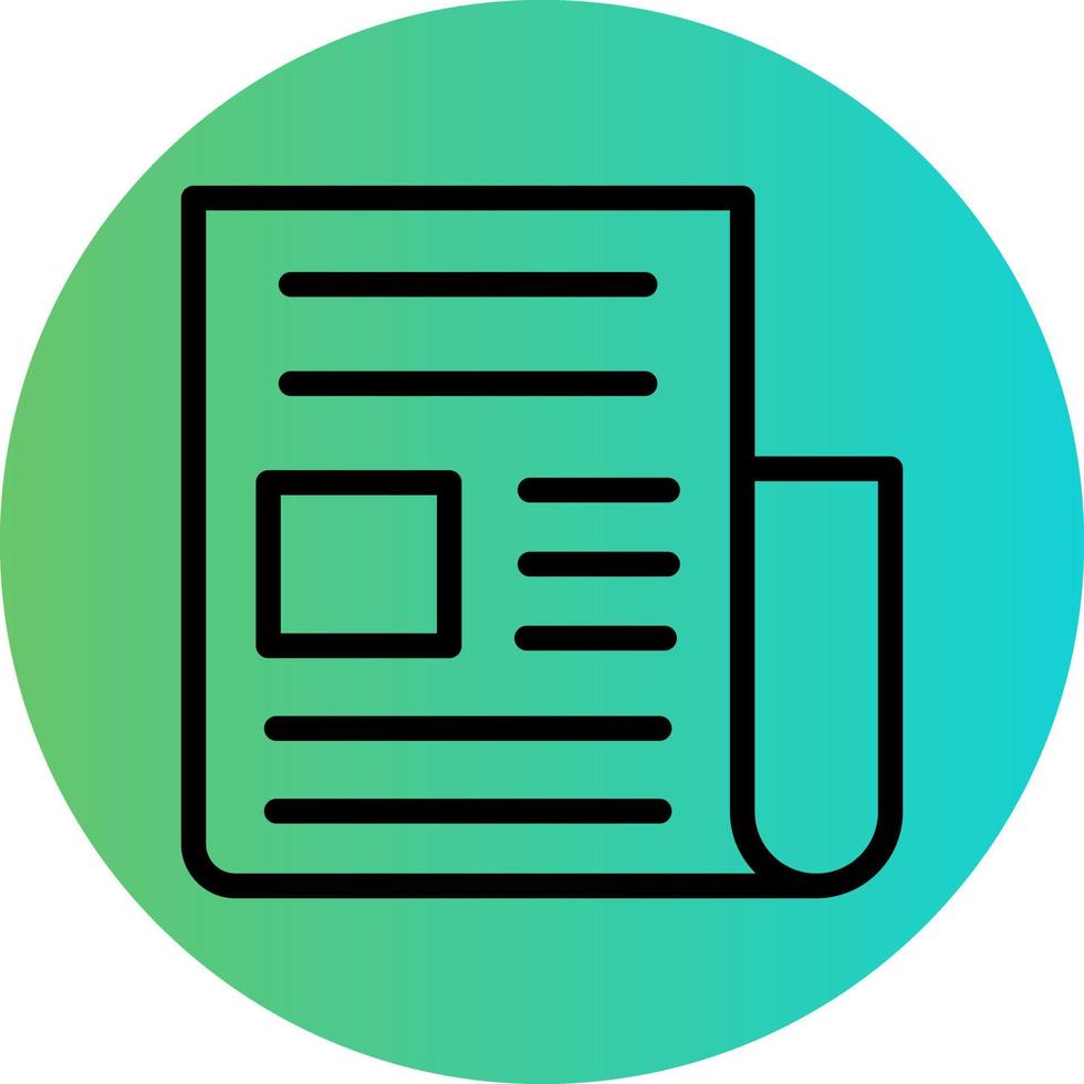 News Column Vector Icon Design