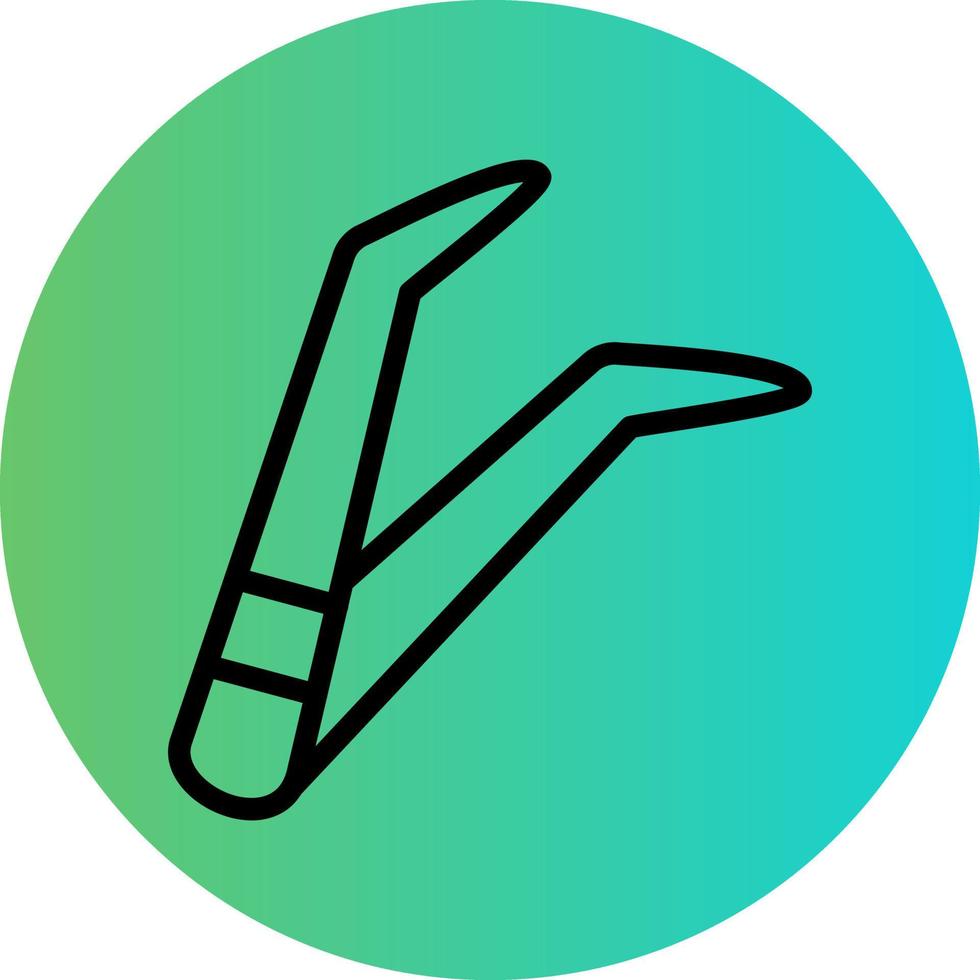 Tweezers Vector Icon Design