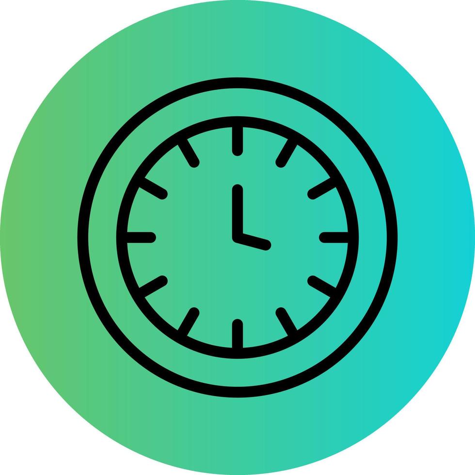 Wall Clock Vector Icon Design