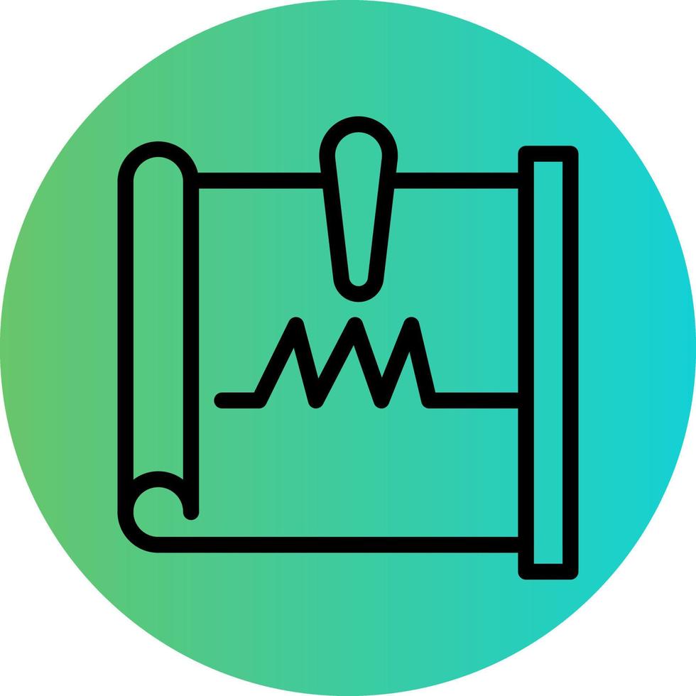 Seismograph Vector Icon Design