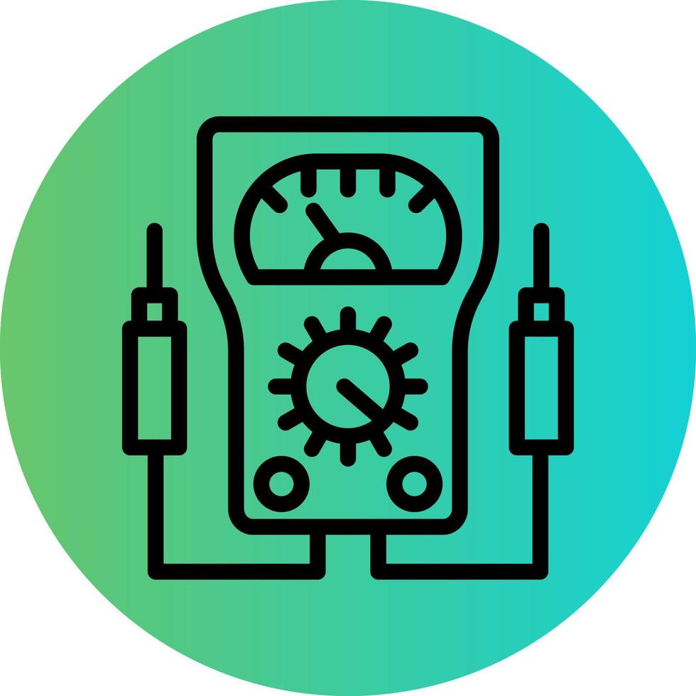 Voltmeter Vector Icon Design