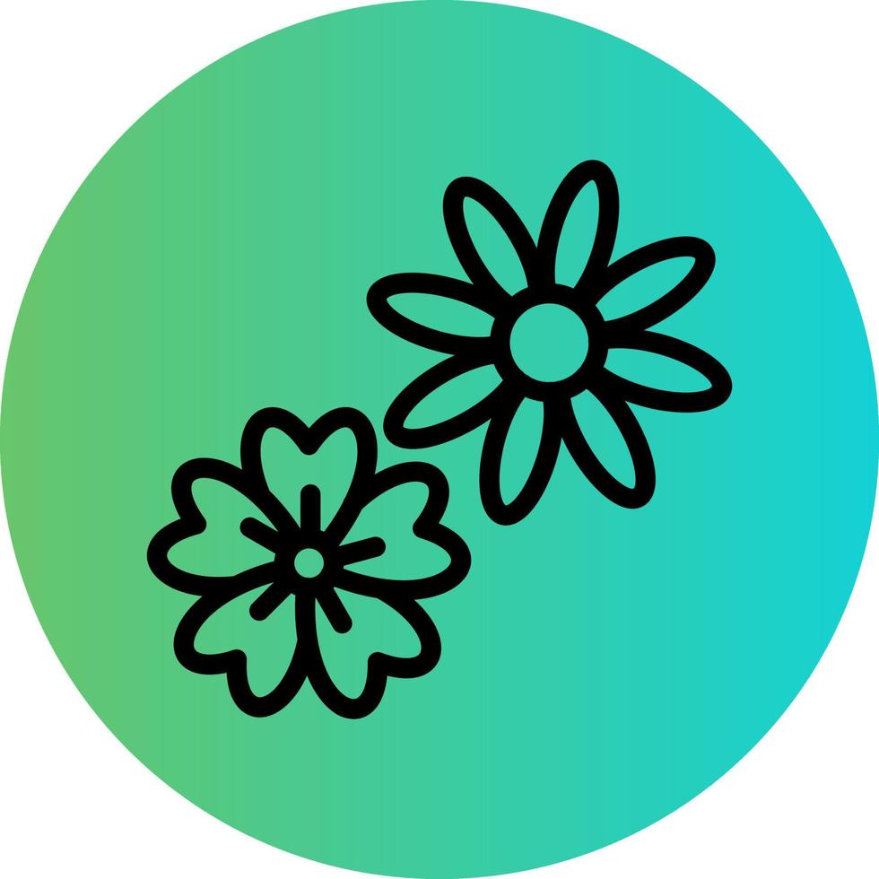 Flowers Vector Icon Design