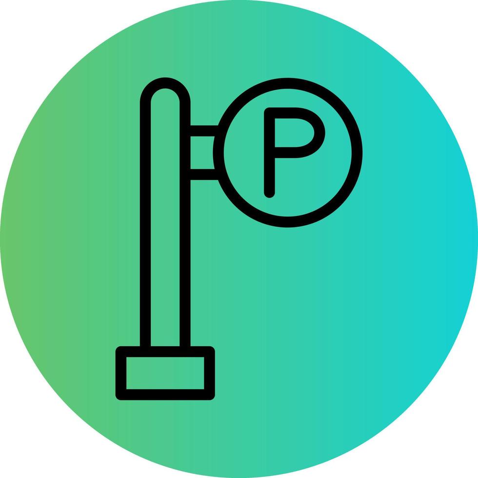 Parking Area Vector Icon Design