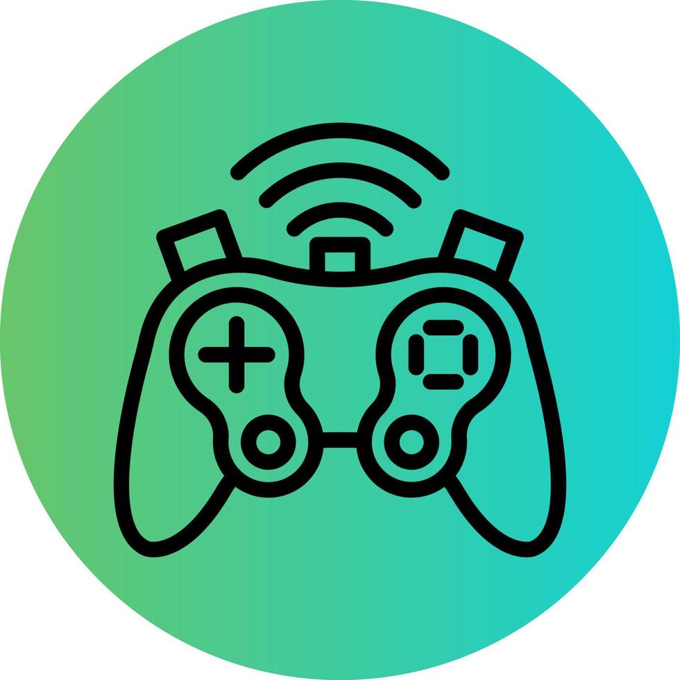 Wireless Joystick Vector Icon Design