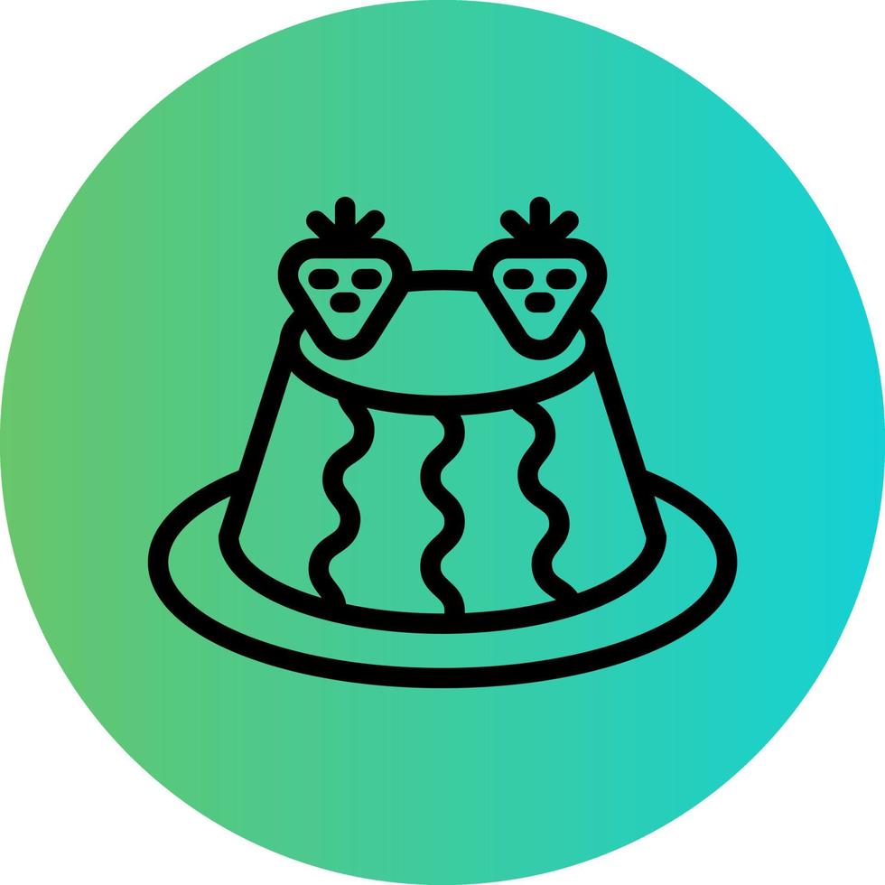 Pudding Vector Icon Design