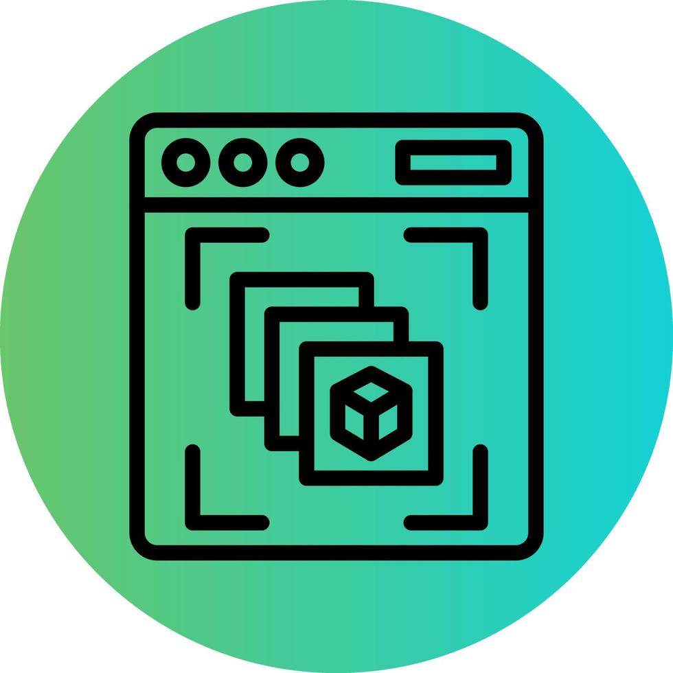 Depth Perception Vector Icon Design