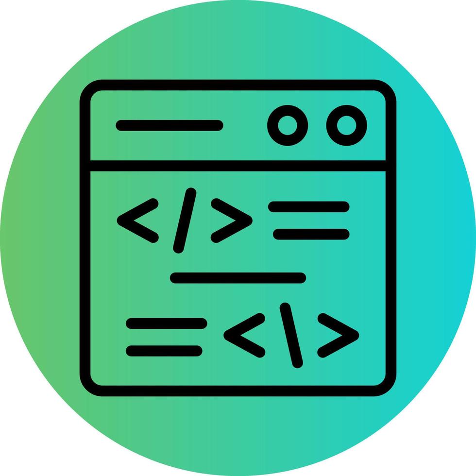 Coding Vector Icon Design