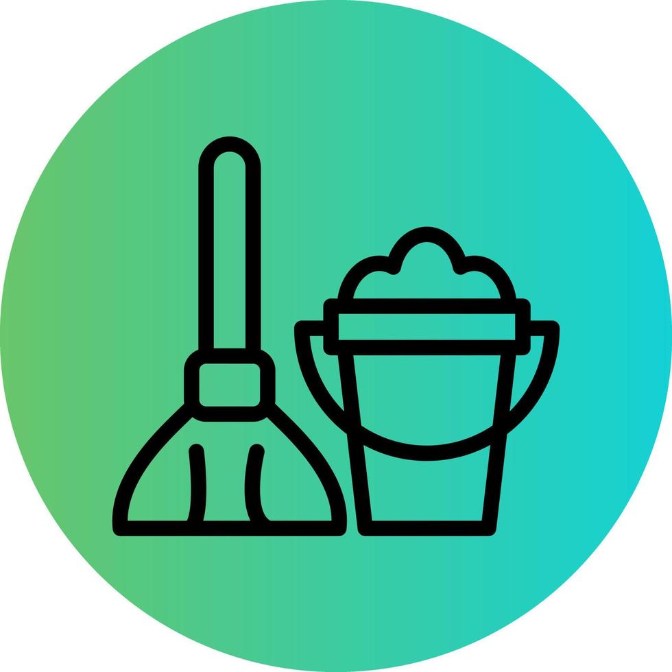 Mop Vector Icon Design