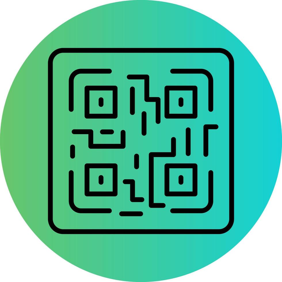 QR Code Vector Icon Design