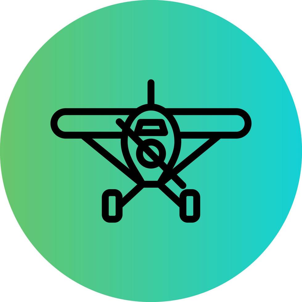 Monoplane Vector Icon Design