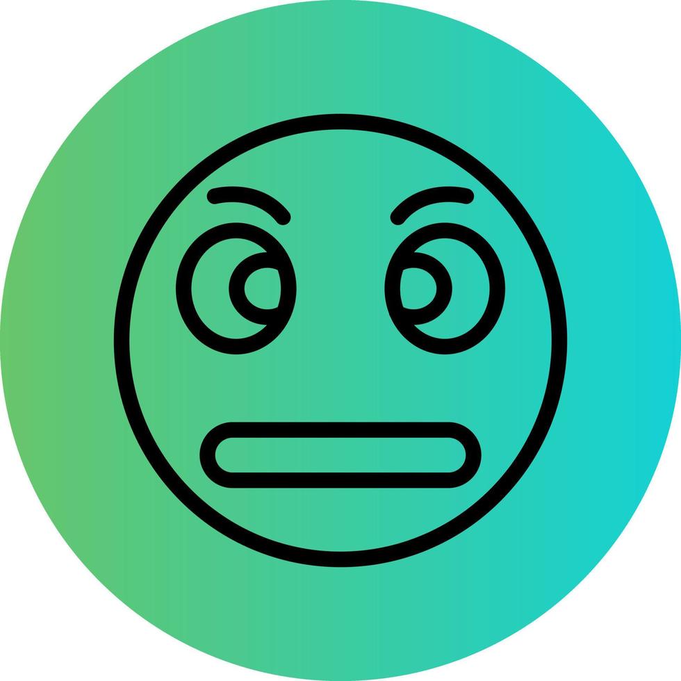 Rolling Eyes Vector Icon Design