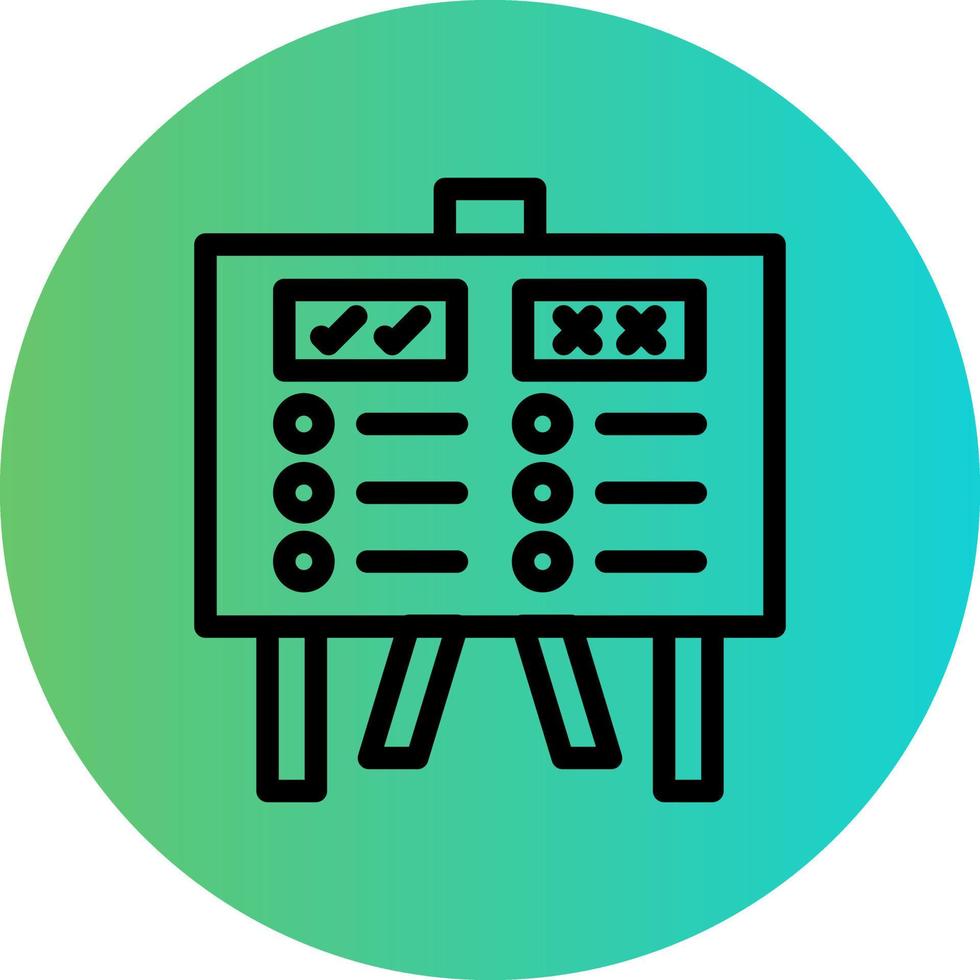 Pros And Cons Vector Icon Design