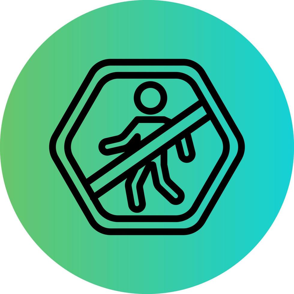 No Entry Vector Icon Design