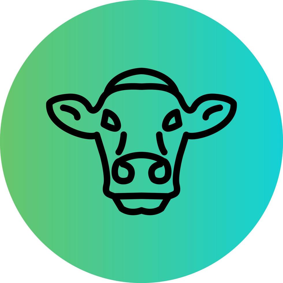 Cow Vector Icon Design