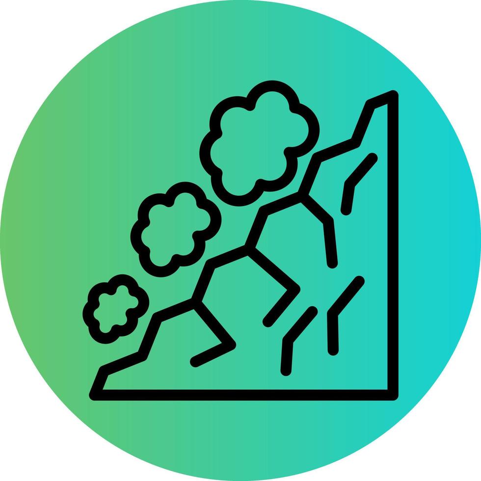 Snow Avalanche Vector Icon Design
