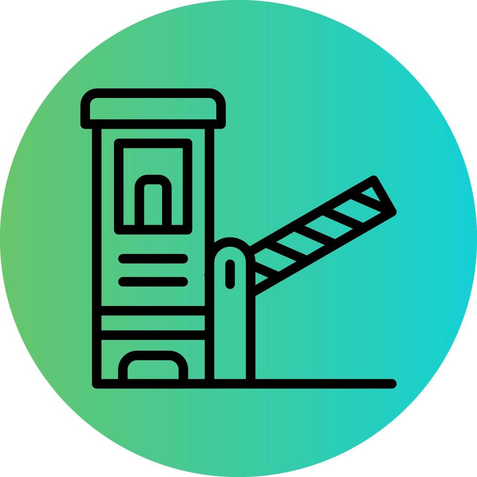Toll Road Vector Icon Design