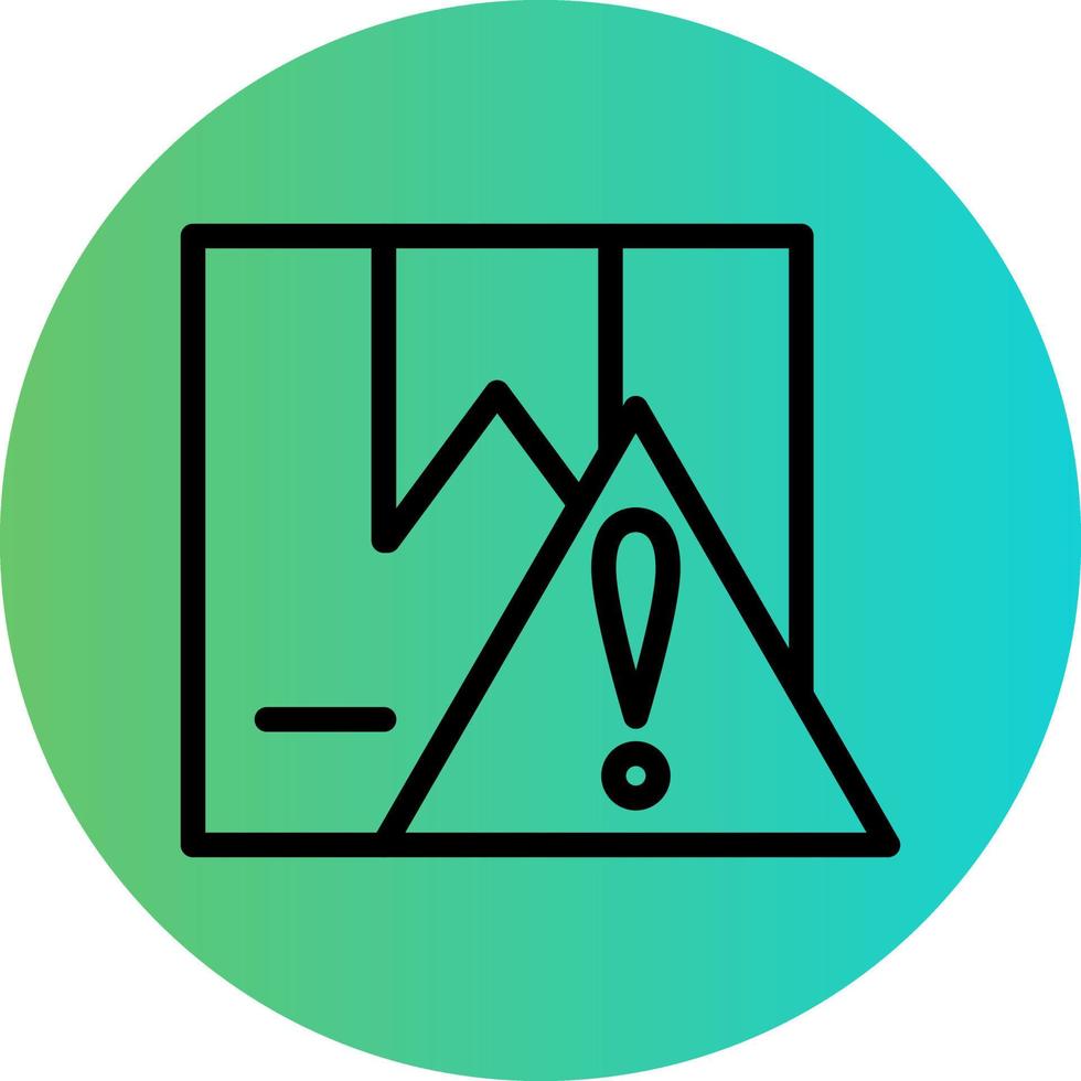 Delivery Warning Vector Icon Design