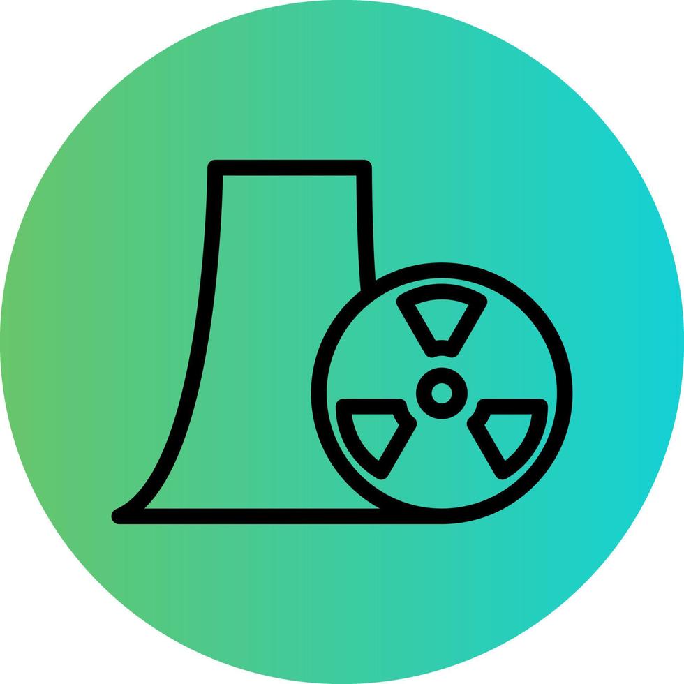 Nuclear Vector Icon Design