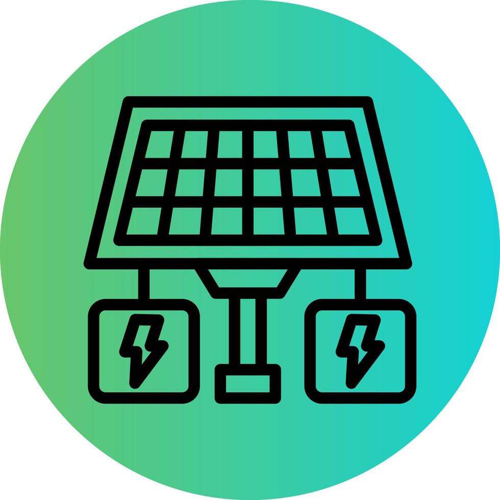 Solar Power Vector Icon Design