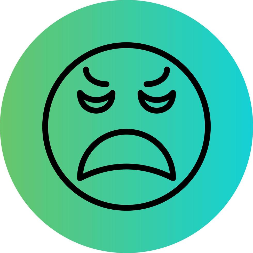 Sad Vector Icon Design