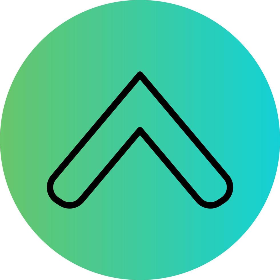 Up Chevron Vector Icon Design