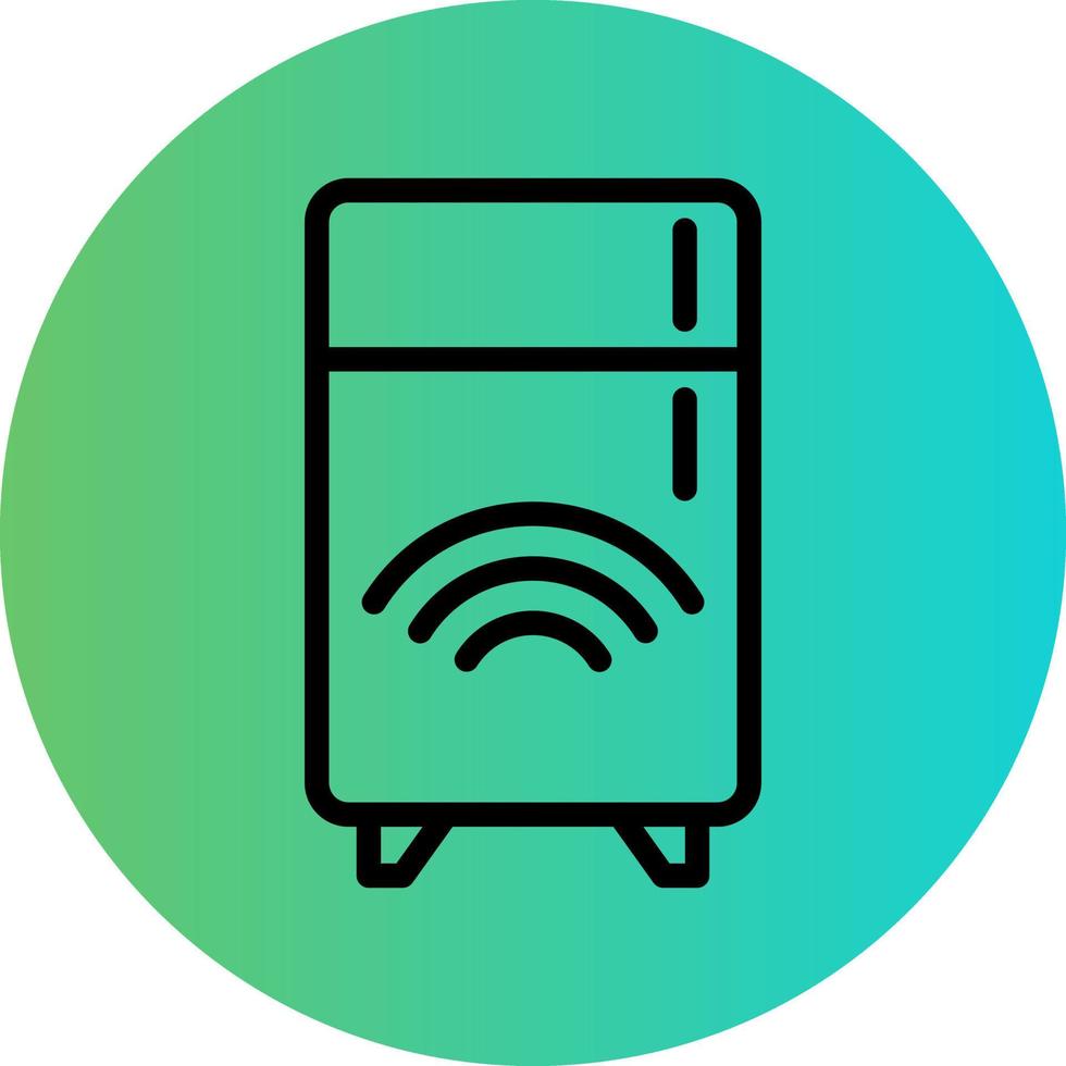 Smart Fridge Vector Icon Design