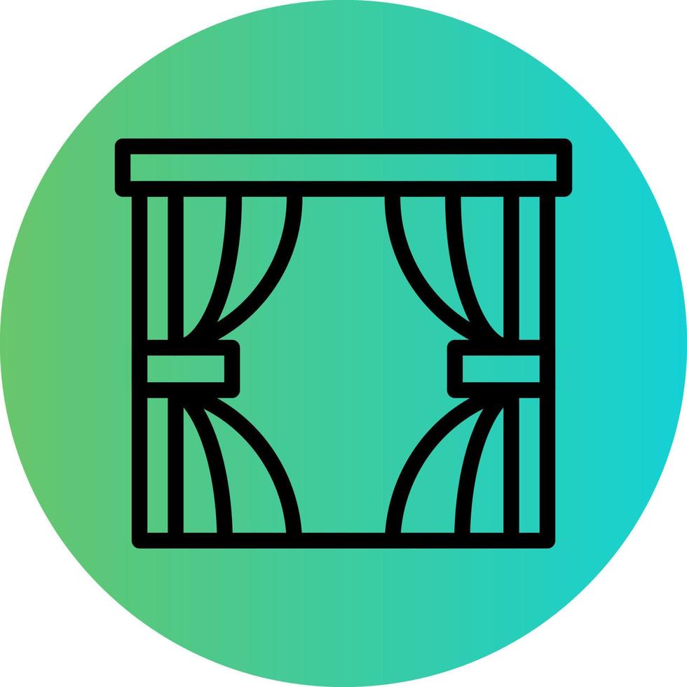 diseño de icono de vector de cortinas