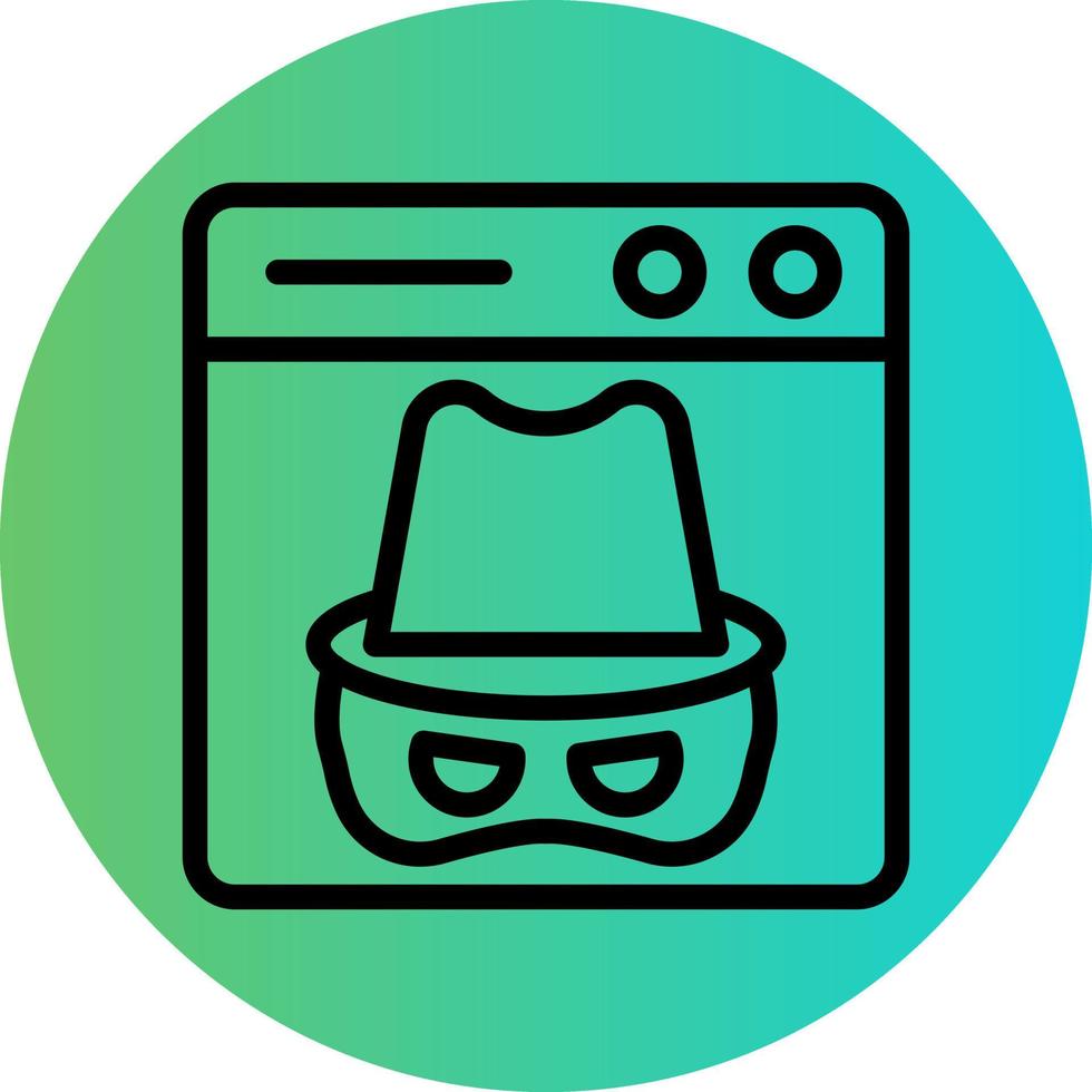 Dark Web Vector Icon Design