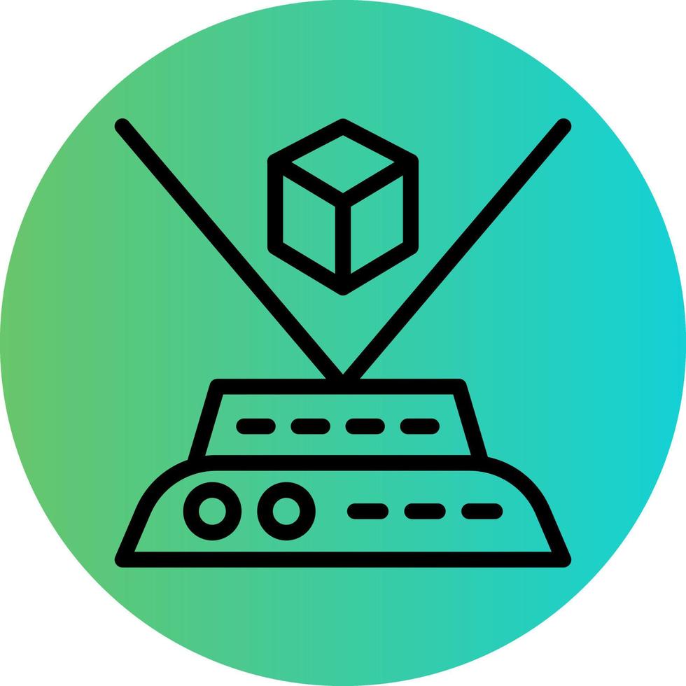Holographic Vector Icon Design