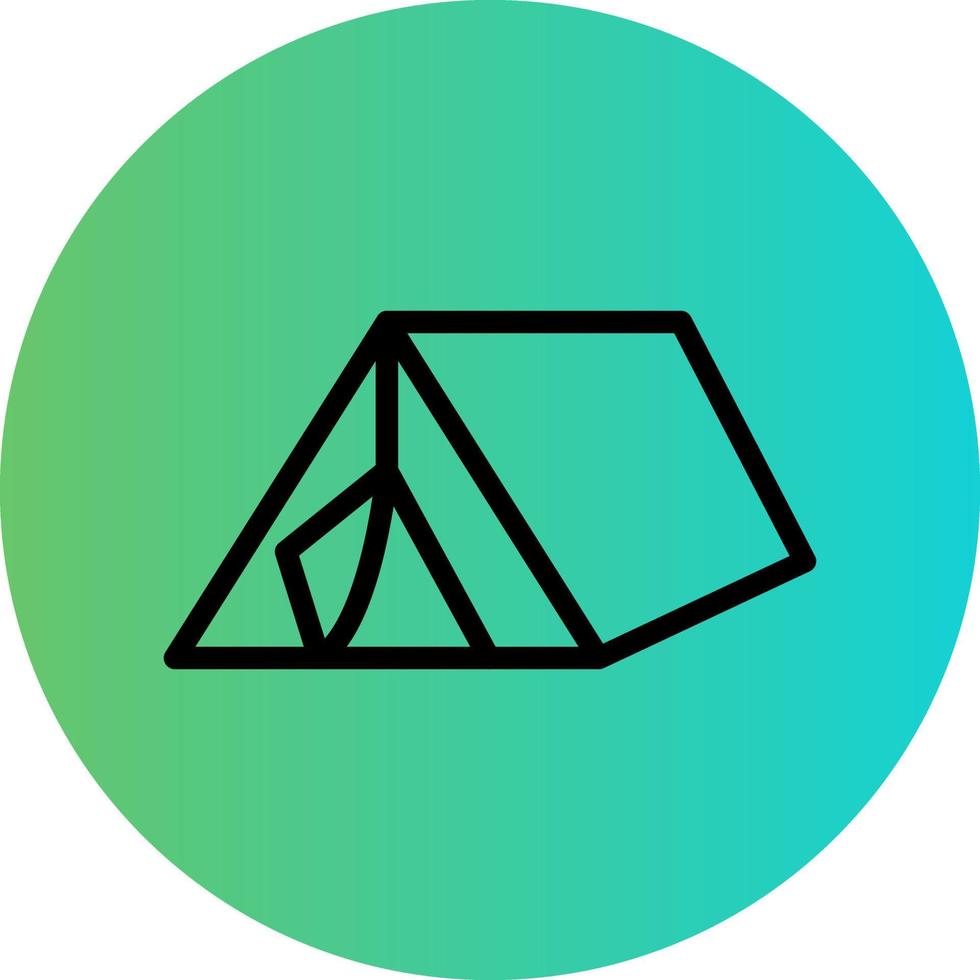 Refugee Camp Vector Icon Design