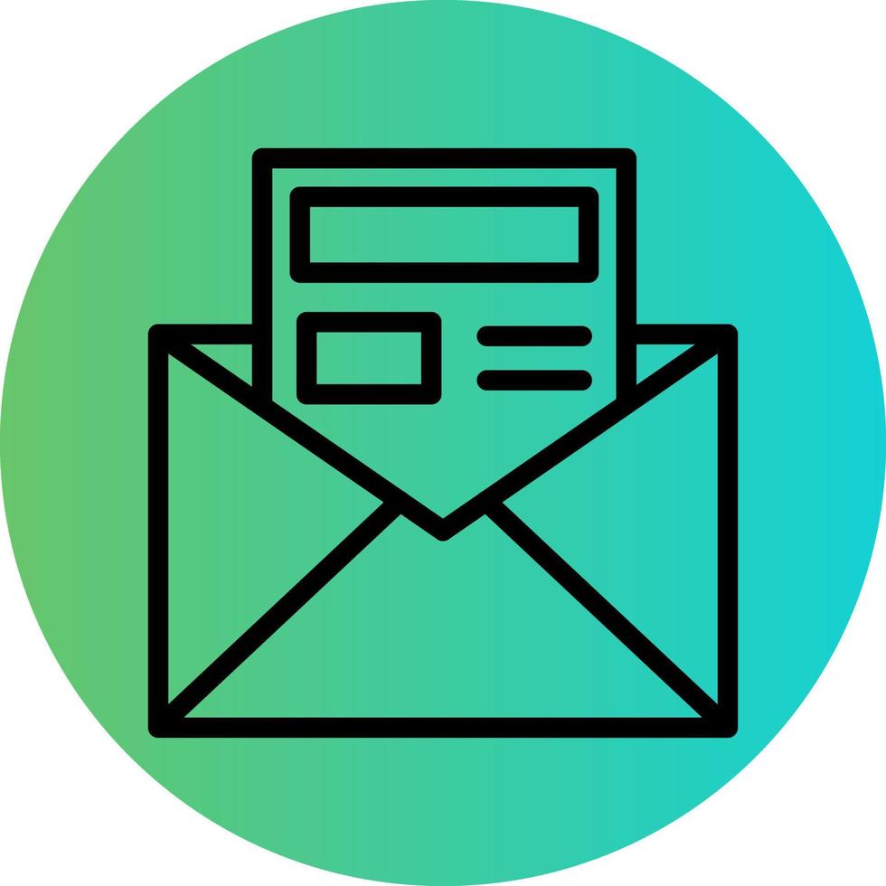Newsletter Vector Icon Design