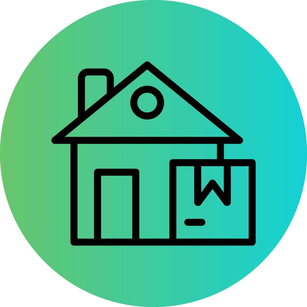 Home Delivery Vector Icon Design