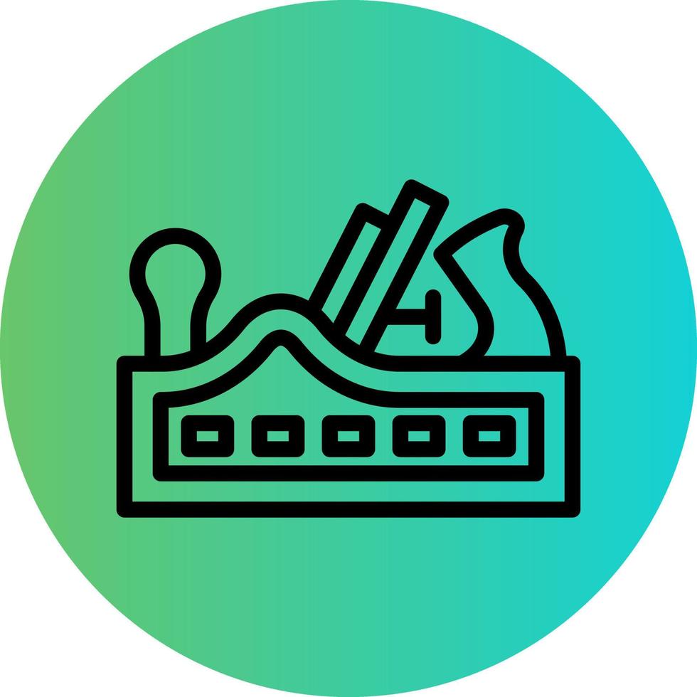 Plane Tool Vector Icon Design