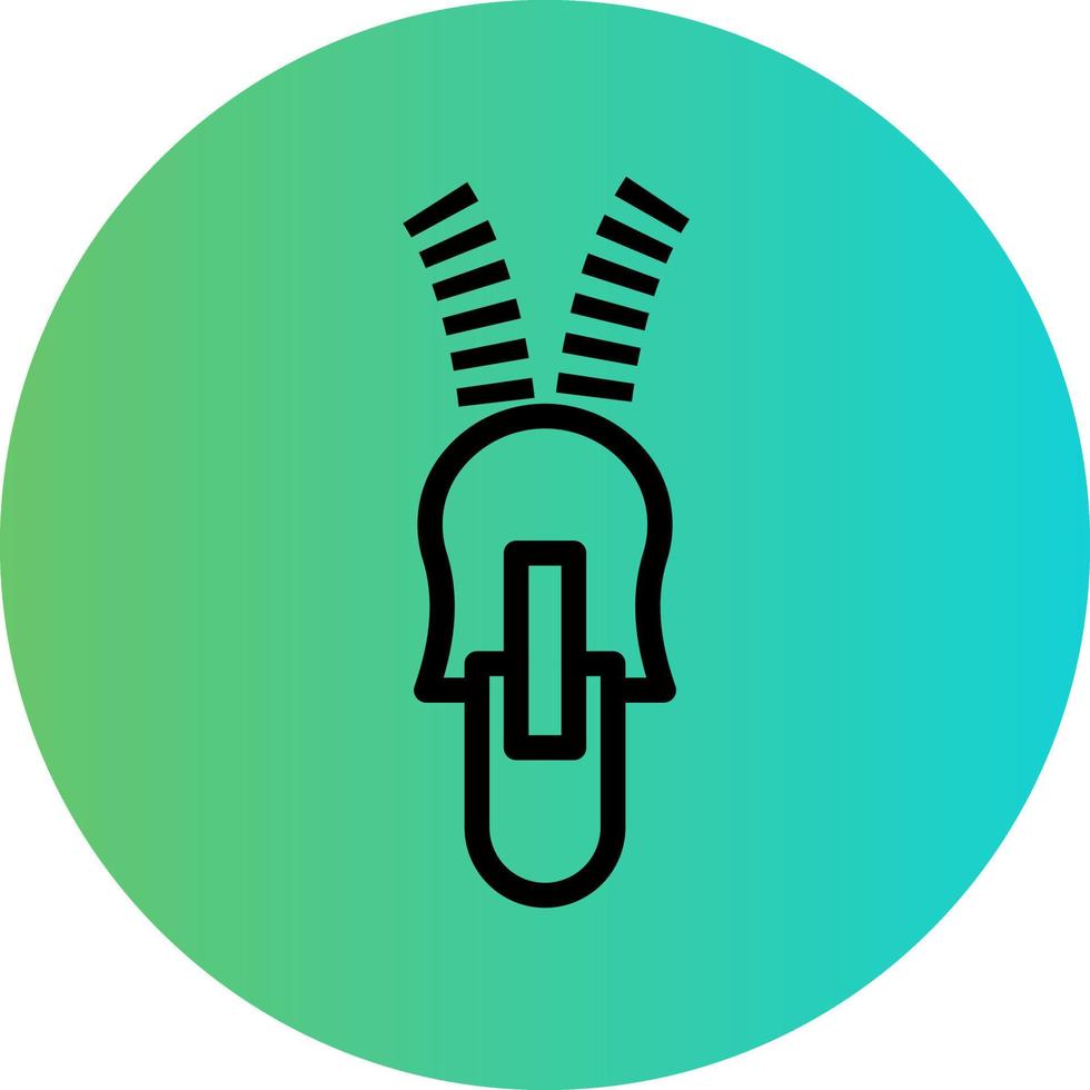 Zipper Vector Icon Design