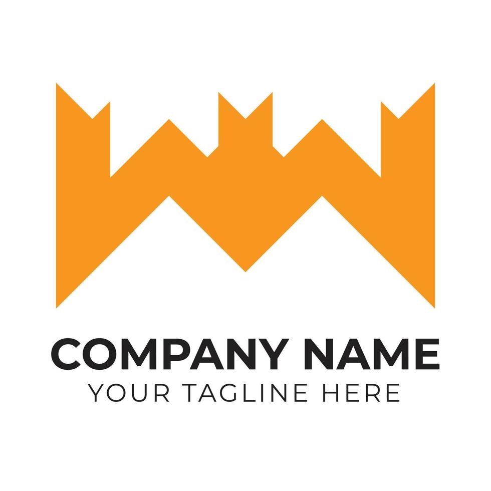 Creative Modern Abstract Business WM Letter Logo Design Template Free Vector