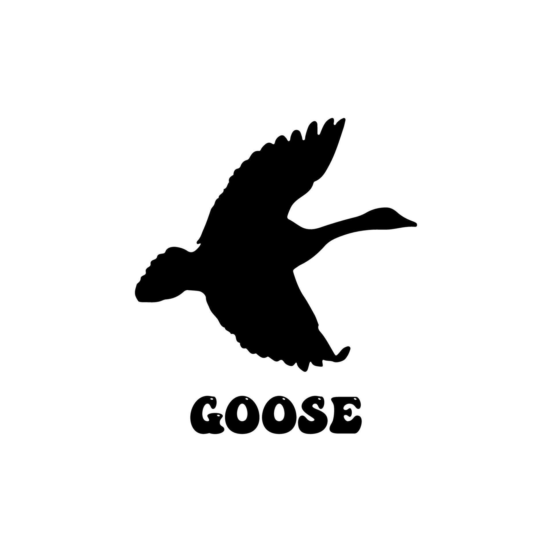 Goose vector silhouette free, Watercolor silhouette of flying goose