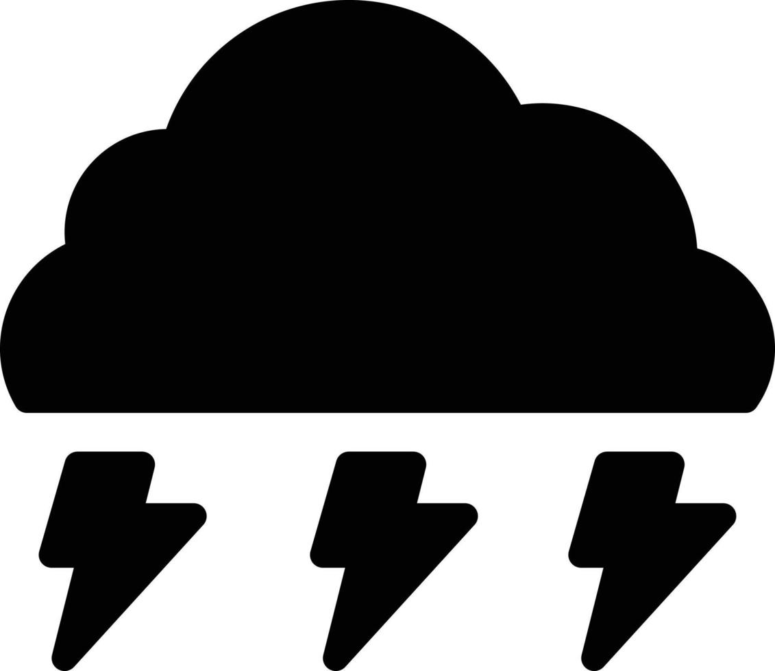 element forecast storm stormy thunder vector