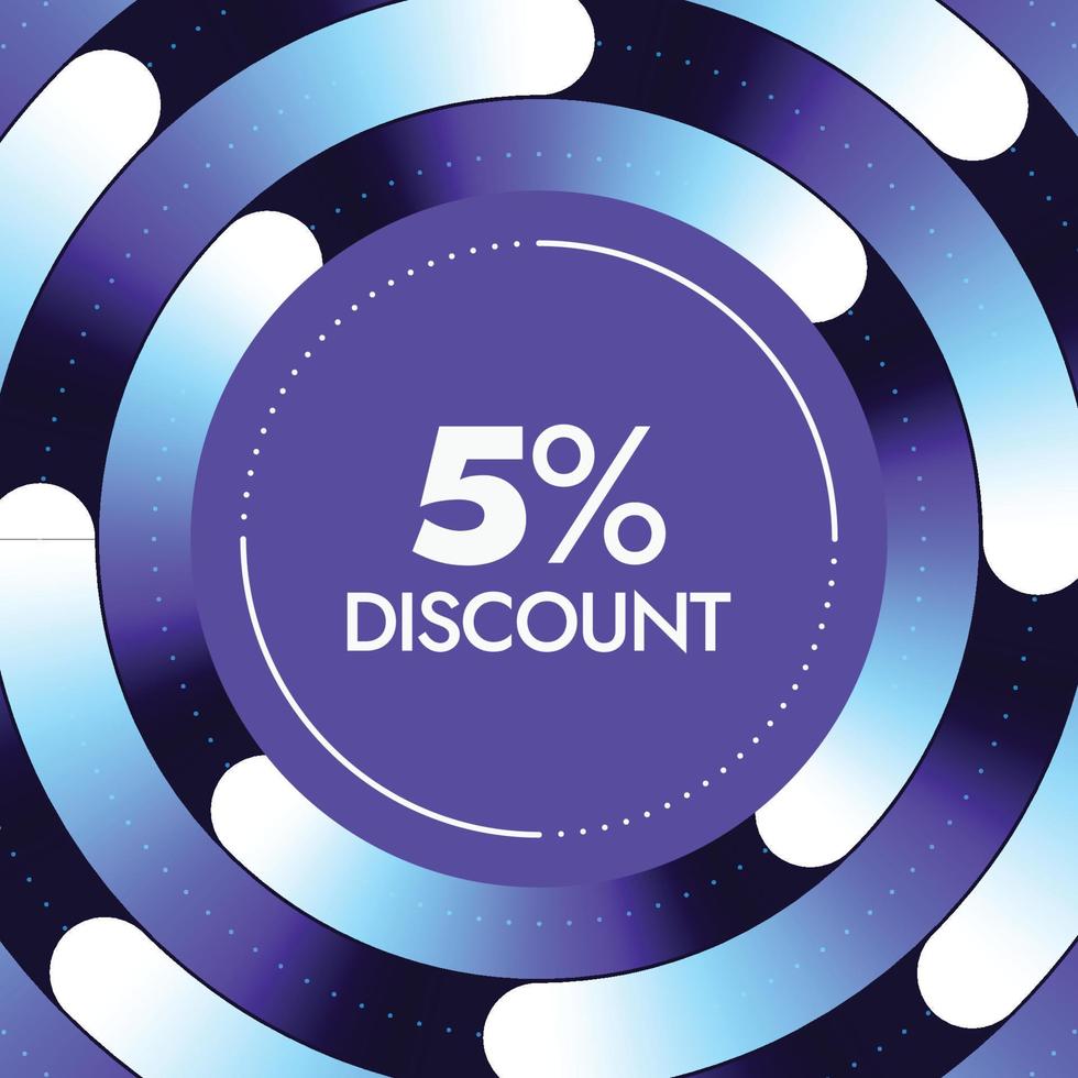 Discount offer banner design template vector