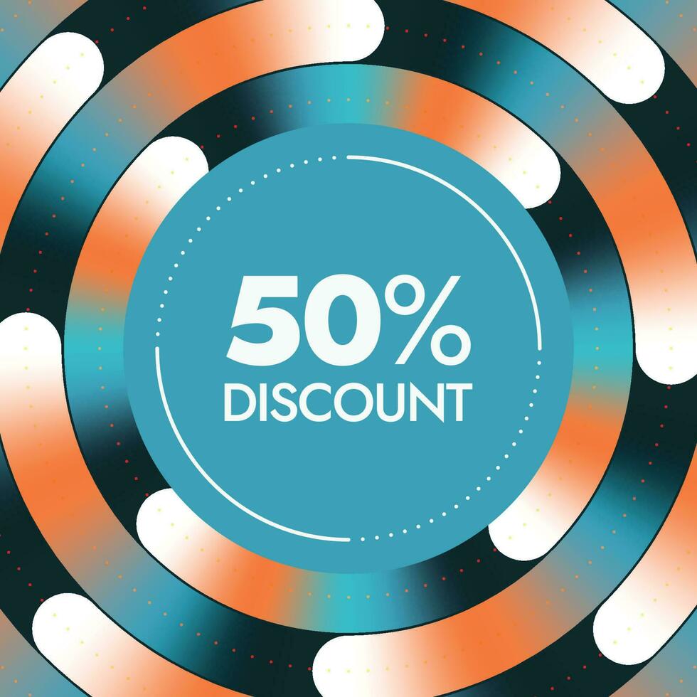 Discount offer banner design template vector