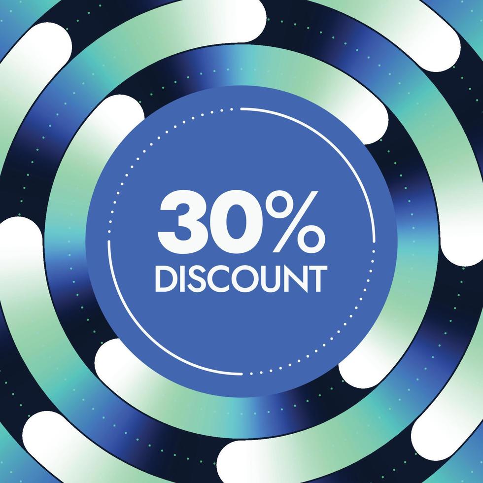 Discount offer banner design template vector