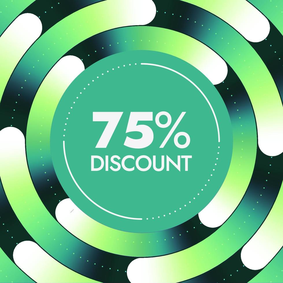 Discount offer banner design template vector