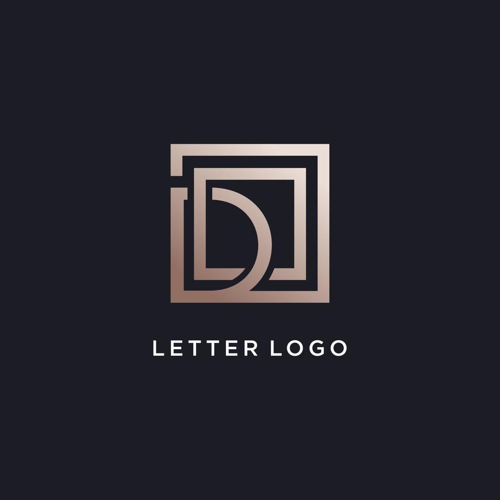 Letter logo design idea with creative style vector