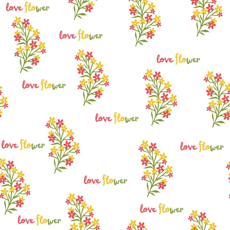 floral flower seamless pattern vector