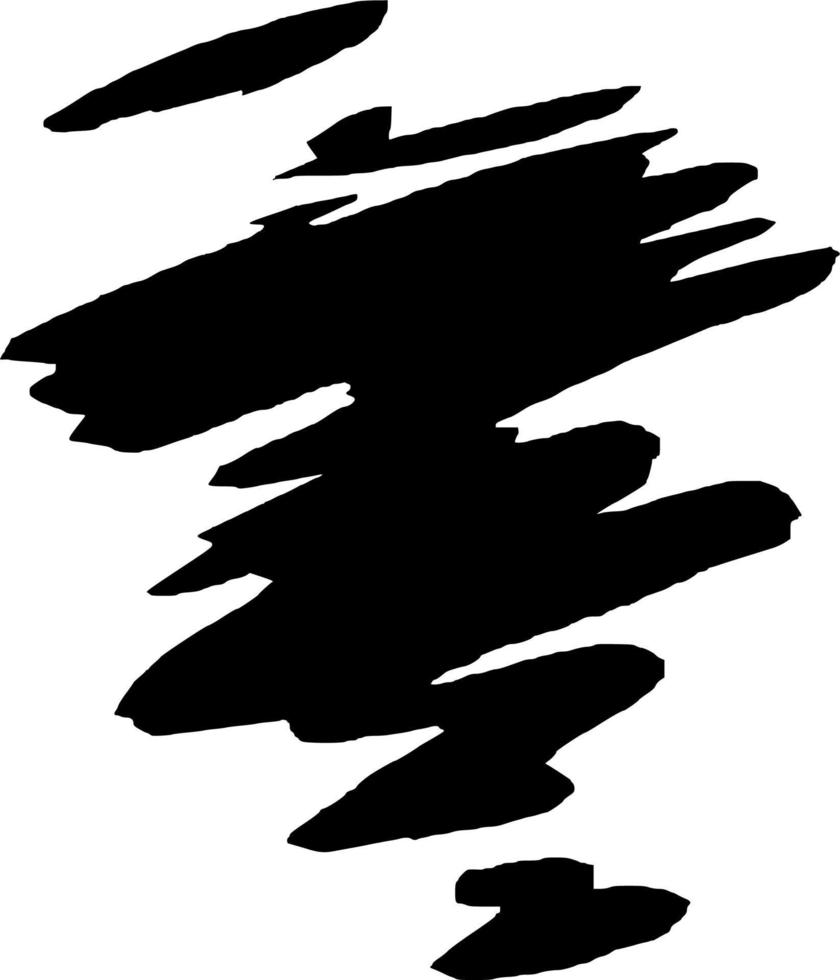 Vector silhouette of paint on white background