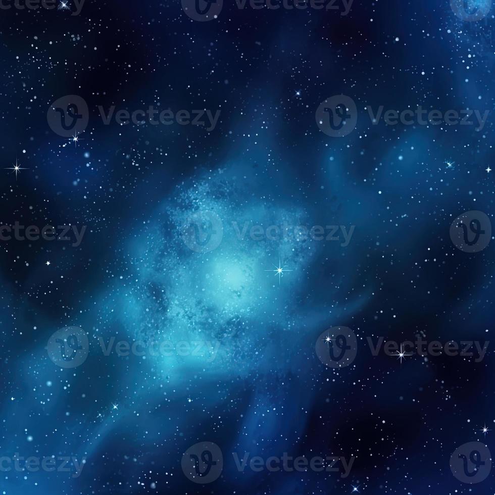 noche cielo con estrellas y nebulosa como fondo azul galaxia antecedentes foto
