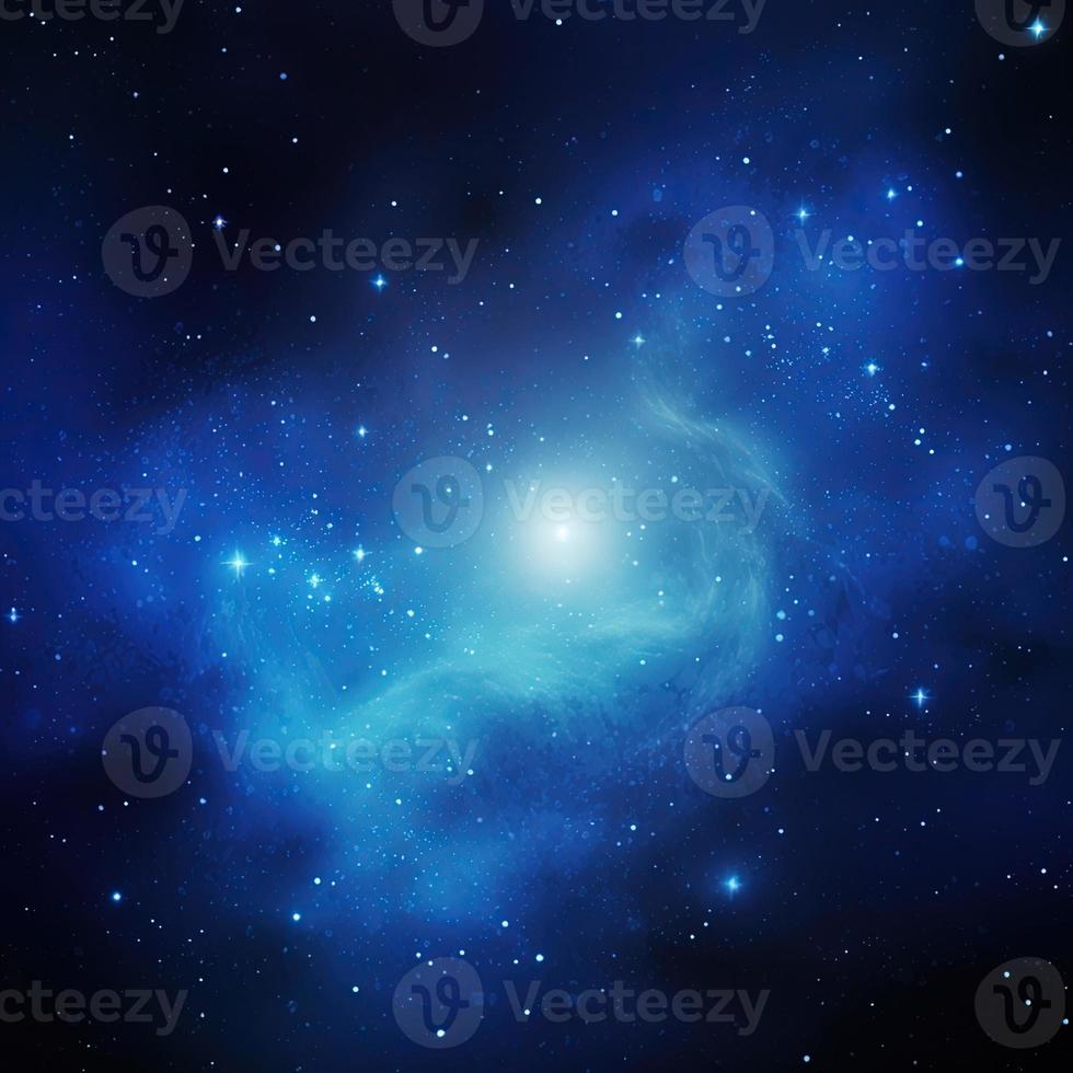 Night sky with stars and nebula as background,blue galaxy background photo