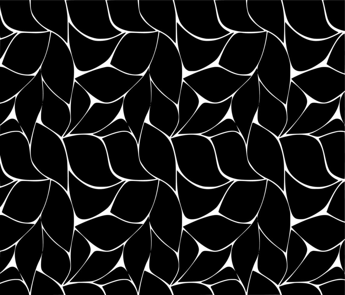 Vector silhouette of leaf on white background