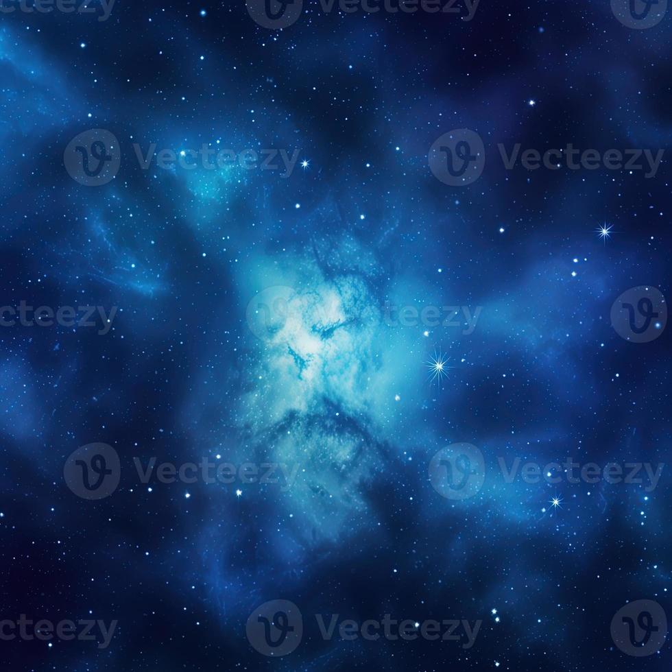 Night sky with stars and nebula as background,blue galaxy background photo