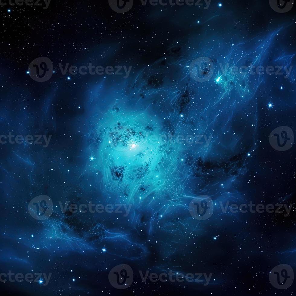 Night sky with stars and nebula as background,blue galaxy background photo